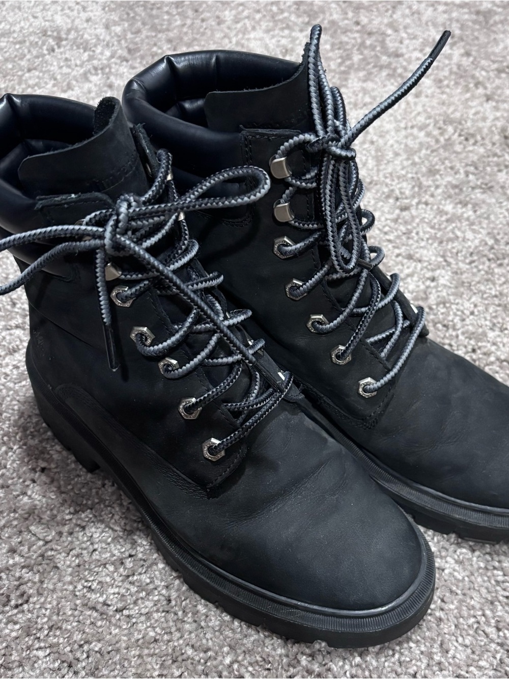Timberland Women's Black Lace-Up Trail Boots - Picture 2 of 14